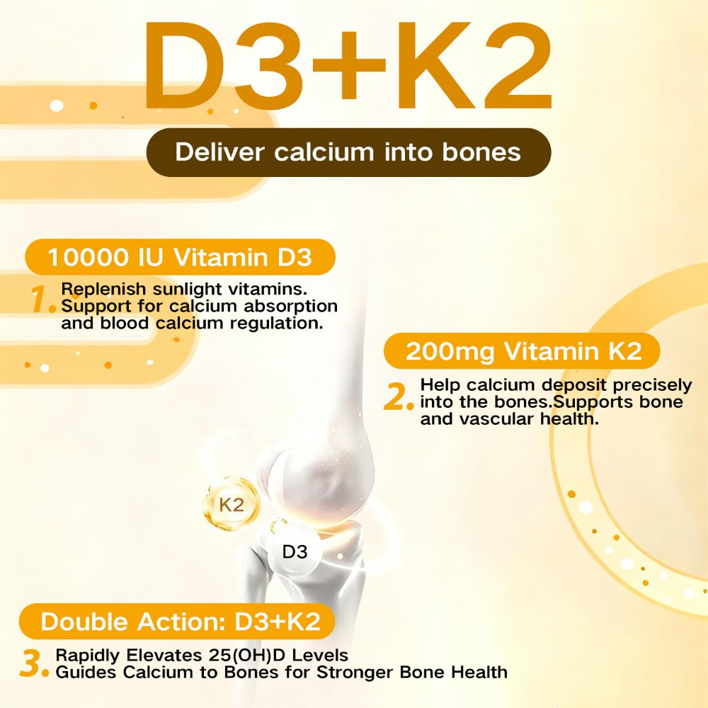 Vitamin D3 10000 IU + K2 MK-7 200mcg Softgels 90 Count with Extra Virgin Coconut Oil for Bath Time, Home Spa and Personal Care