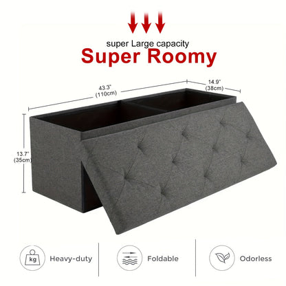 Ottoman Bench shown in the 43-Grey option