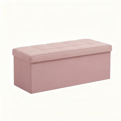 43-Inch Foldable Ottoman with Padded Seat for Comfortable Everyday Seating detail image - detail view 11