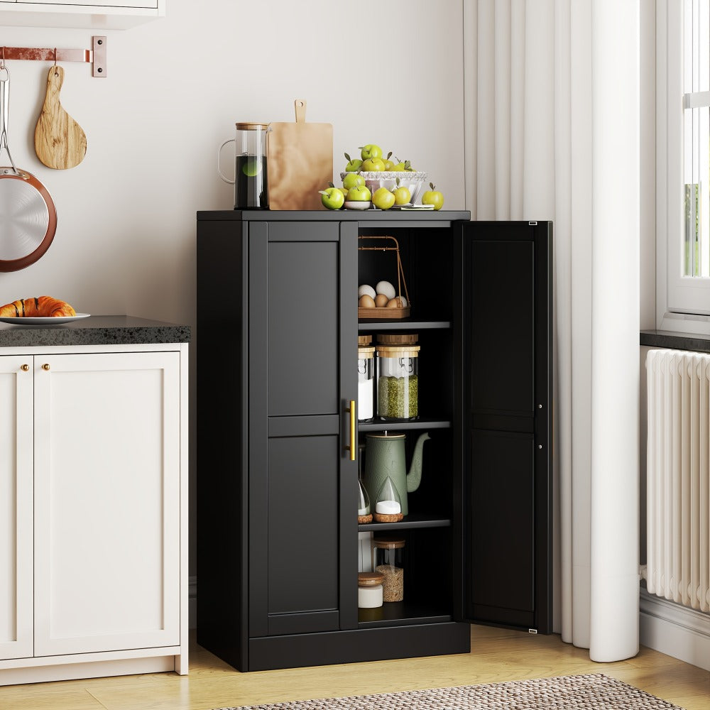 43-Inch Metal Storage Cabinets And Pantry Cabinets with Adjustable Shelves for Kitchen detail image - detail view 3