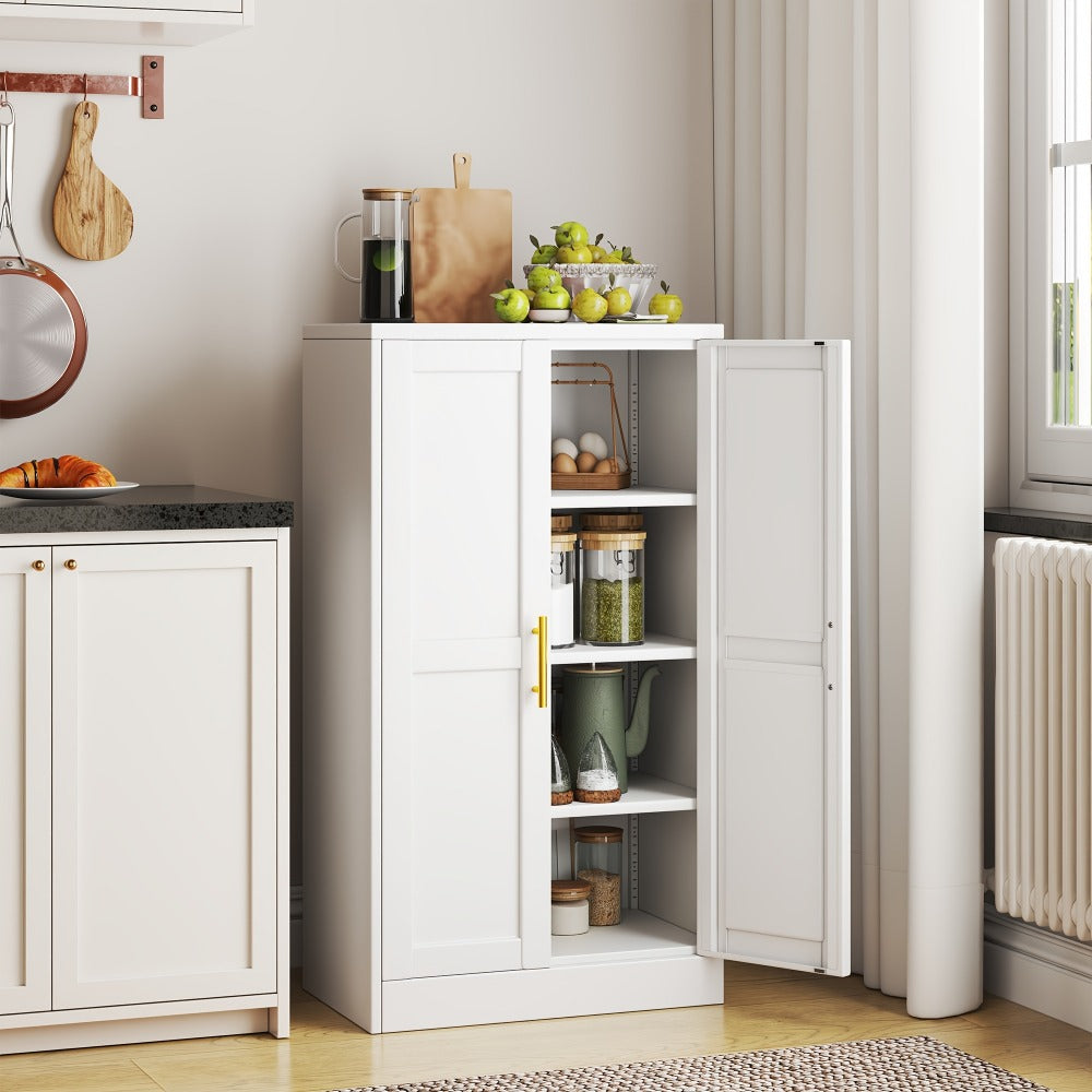 Metal Storage Cabinets and Pantry Cabinets, 43" Metal Storage Cabinet with 2 Doors & 3 shown in the main product view
