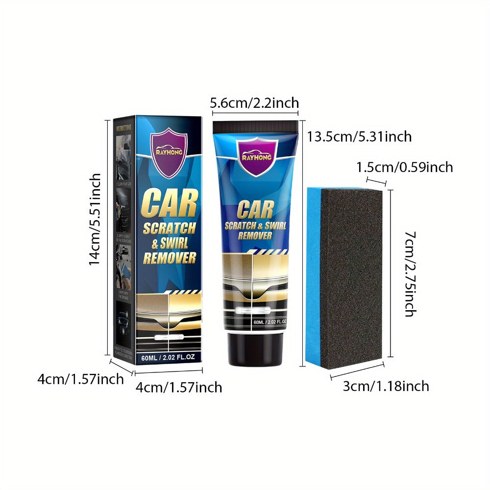 Car Scratch & Swirl Remover Paste 6-Pack – Universal Color Match Polishing Cream for Auto Paint Repair, Touch-Up & Exterior Restoration