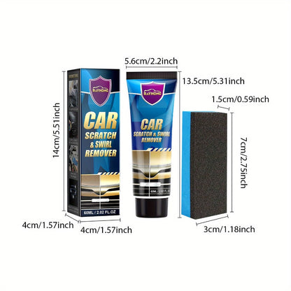 Car Scratch & Swirl Remover Paste 6-Pack – Universal Color Match Polishing Cream for Auto Paint Repair, Touch-Up & Exterior Restoration