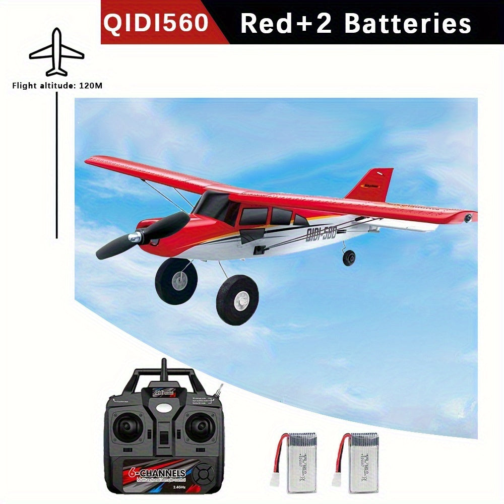 RC Airplane QIDI560 M7 Brushless Fixed Wing, 6-Channel 6-Axis Gyro Remote Control Plane with 3D Stunts