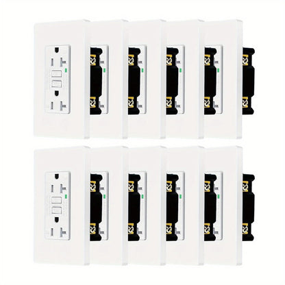 GFCI Outlet 20 Amp Tamper Resistant WR Weather Resistant with Wall Plate ETL Listed for Home Cooking, Dining and Outdoor Meals