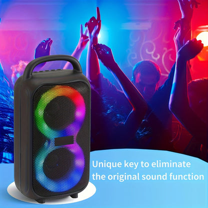 Portable Bluetooth Boom Box Speaker with Dual Subwoofer Heavy Bass, 2500W Stereo Sound System, FM Radio