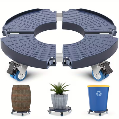 Plant Stand with Wheels 440 lbs – Adjustable 15-22" Heavy Duty Pot Roller with Lockable Swivel Casters for Indoor & Outdoor Planters