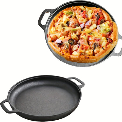 Pre-Seasoned Cast Iron Pan Set – Non-Stick Multifunctional Skillet for Pizza Home Kitchen Outdoor Cooking