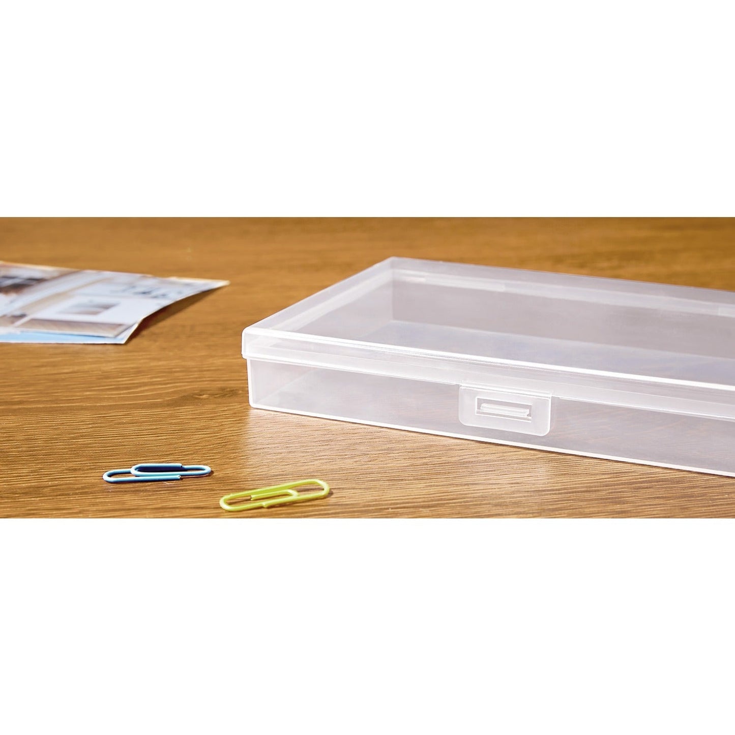 4x6 Photo Storage Box with 14 Inner Photo Keeper Cases Holds 1400 Photos Clear Plastic Photo Organizer with Lids Label Stickers BPA-Free