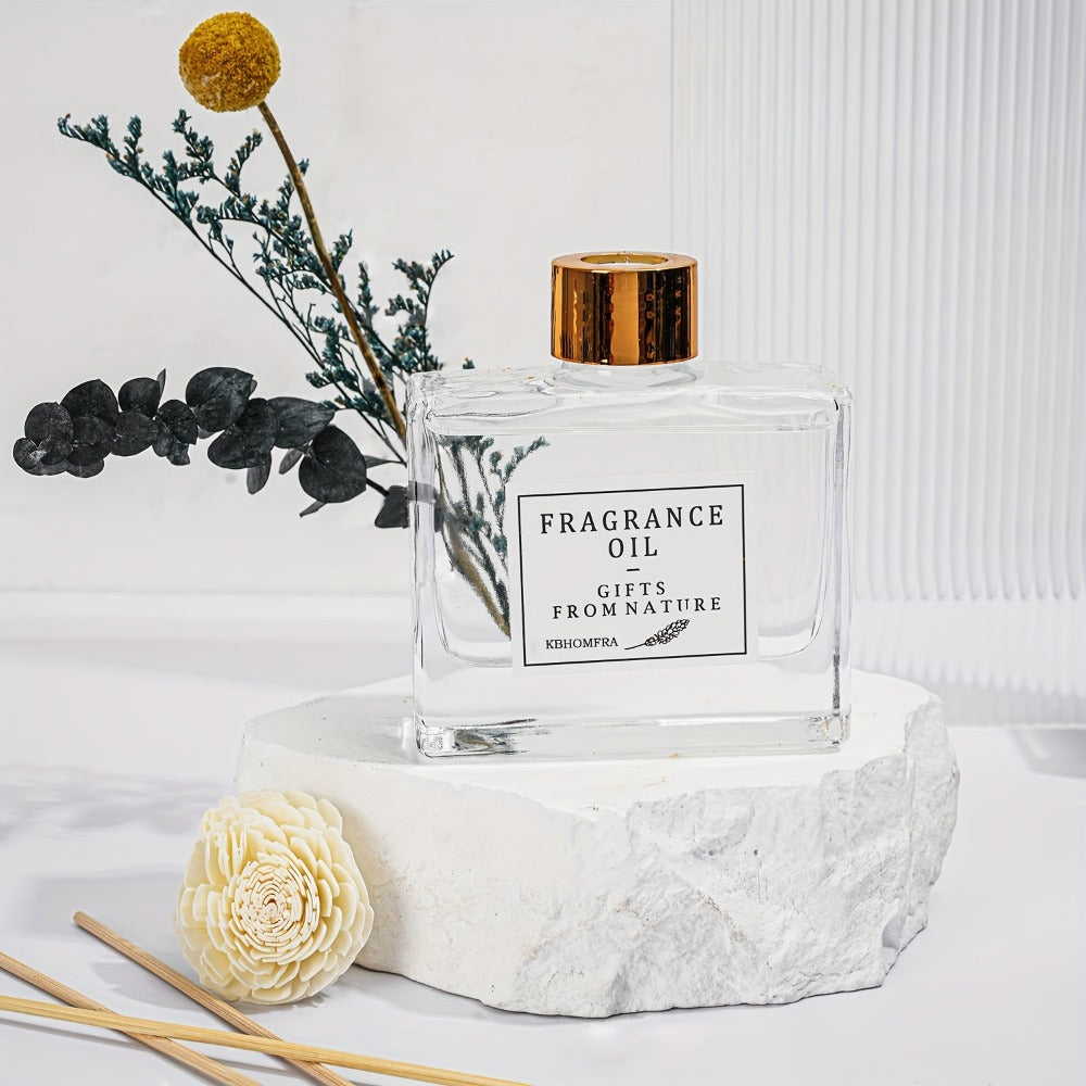 Reed Diffuser Set with Real Flowers - 4.05 oz 120ml Scented Home Fragrance Aromatherapy for Entryways, Bedrooms and Living Spaces