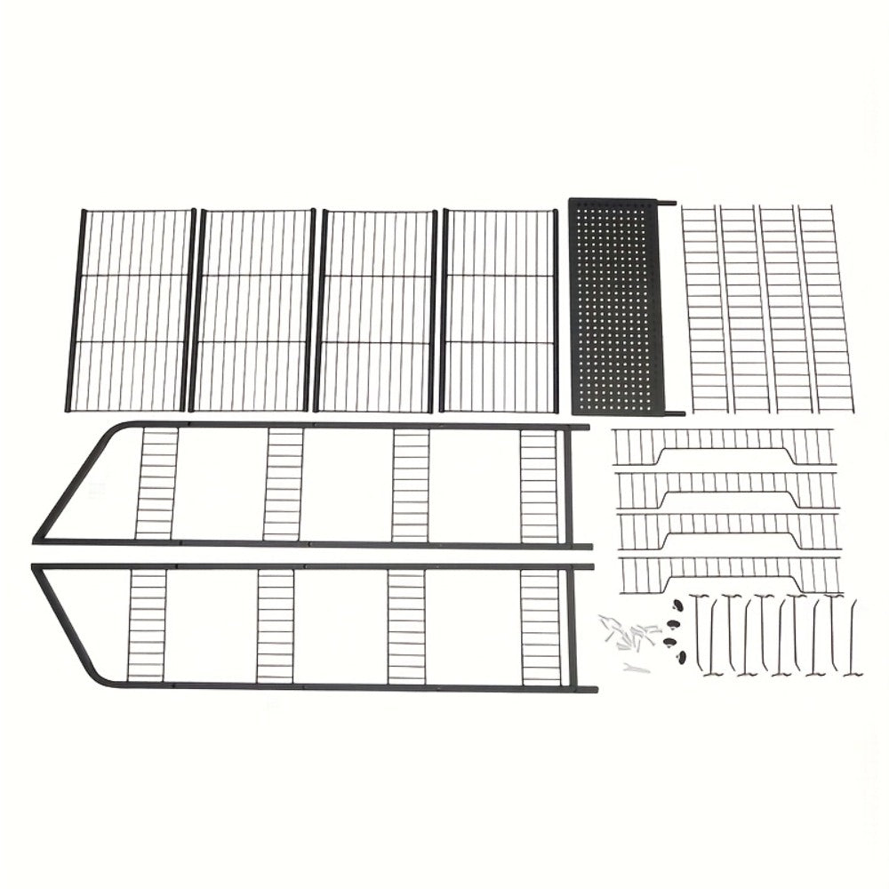 4-Tier Metal Display Rack with Wheels – Rolling Floor Shelf for Kitchen, Store & Home Storage Organization