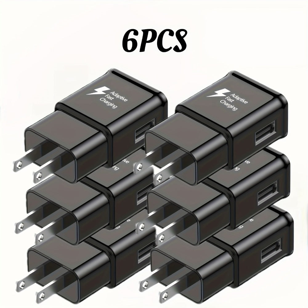 USB Wall Charger Compatible with Samsung Galaxy S25 S24 S23 S22 S21 S20 S10 S9 S8 S7 Note 10 - Adaptive 5V 2A Fast Charging