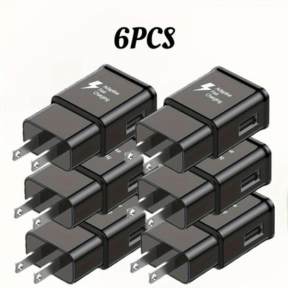 USB Wall Charger Compatible with Samsung Galaxy S25 S24 S23 S22 S21 S20 S10 S9 S8 S7 Note 10 - Adaptive 5V 2A Fast Charging