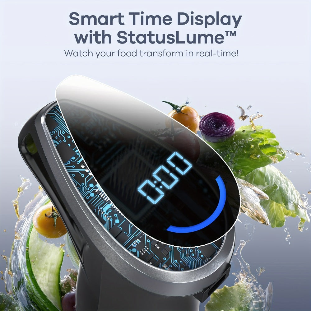 9-in-1-Labeled Immersion Blender Set with Time Display, Chopper, Beaker, Whisk and Frother