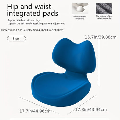 Ergonomic Seat Cushion for Tailbone & Lumbar Pain Relief – Memory Foam L-Shaped Car & Office Chair Cushion for Truck Drivers & Long Sitting