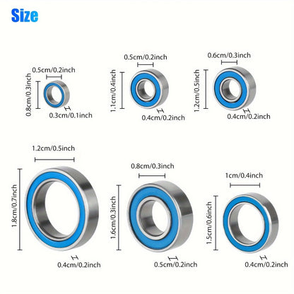 RC Ball Bearing Set 21pcs for Traxxas Slash 4x4 Stampede 4WD VXL 1/10 Scale – Alloy Steel Sealed Bearings Upgrade Kit Reduce Friction Boost