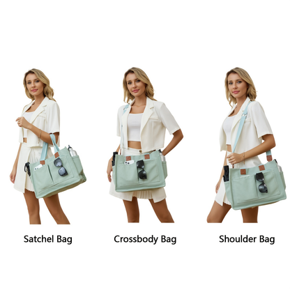 Large Utility Tote Bag for Women with Multiple Pockets, Adjustable Strap and Small or Large Sizes