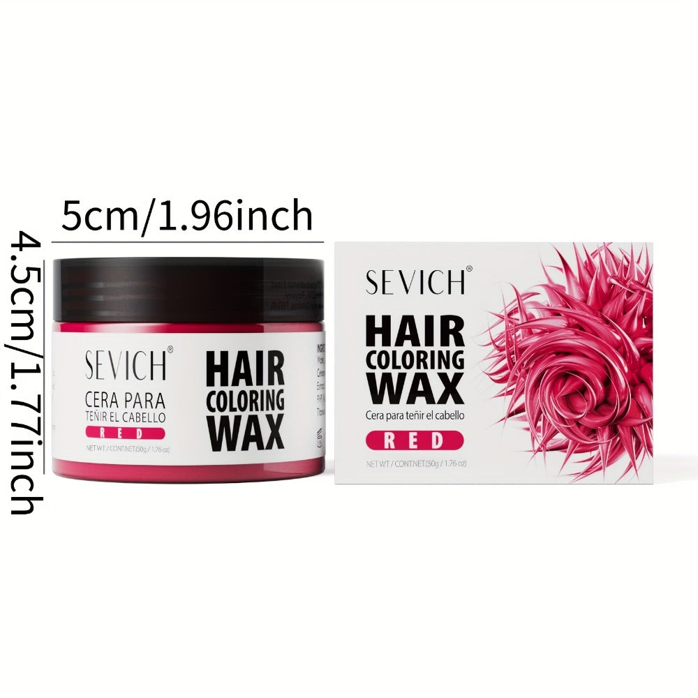 Hair Color Wax 13 Shades 120g, Temporary Hair Dye for Men & Women, Easy Apply & Wash Out, Party, Festival