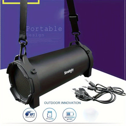 Rechargeable Wireless Boombox Speaker with 3.5mm AUX Input & USB Port, Loud Stereo Sound, 2000mAh Battery