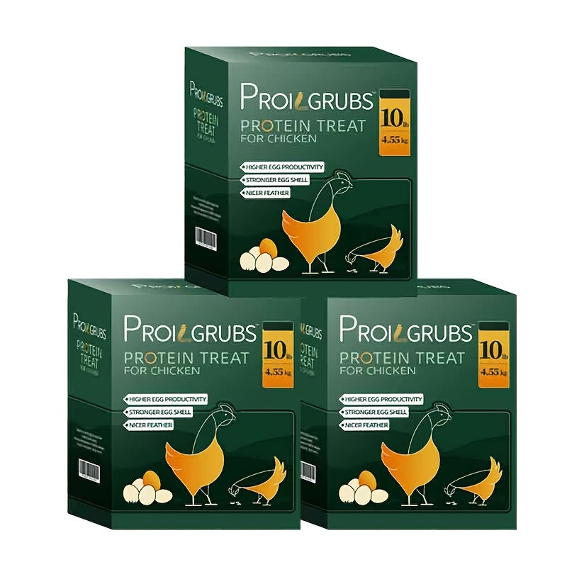 Dried Black Soldier Fly Larvae Chicken Treats Non-GMO High Protein Grubs for Chickens Egg Layer Flock Builder Stronger Eggshells 5lb 10lb