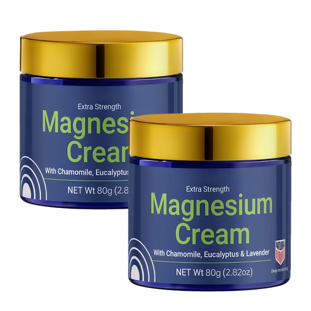 Magnesium Deep Hydration Body Lotion 2-Pack – Fast Absorbing Non-Greasy Moisturizing Cream for Dry Skin, Skin-Friendly Formula for Office