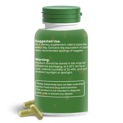 Superfood Capsules Fruits & Vegetables, 90 Fruit + 90 Veggie Capsules per Set for Bath Time, Home Spa and Personal Care
