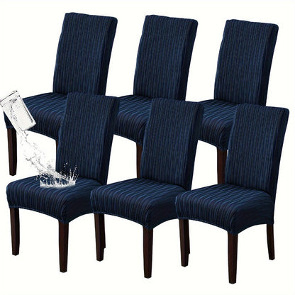 Dining Chair Covers Stretch Slipcovers Set of 4 or 6, Stain Resistant Removable Chair Protector for Home Kitchen Restaurant Wedding