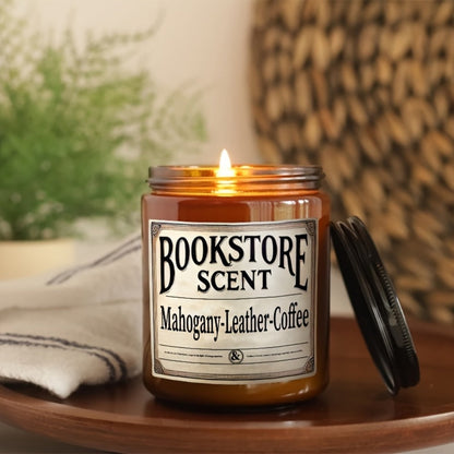 Book-Themed Jar Candle in 4oz or 8oz Singles, Two-Piece Sets and Four-Piece Gift Box Configurations