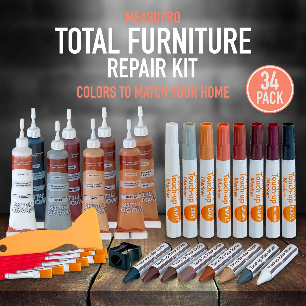 Wood Scratch Kit Furniture Touch Up Markers Scratch Stain Pens for Wood Furniture Tables for Entryways, Bedrooms and Living Spaces