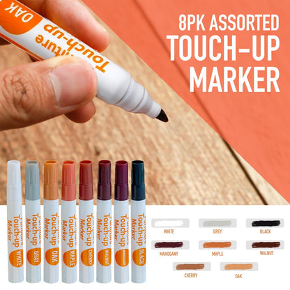Wood Scratch Kit Furniture Touch Up Markers Scratch Stain Pens for Wood Furniture Tables for Entryways, Bedrooms and Living Spaces