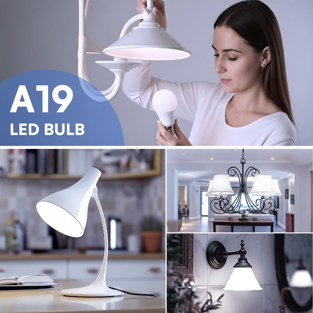 3-Way LED Light Bulb A19 40 60 100W Equivalent 1500 Lumens E26 Base – Soft White 2700K & Daylight 5000K Three-Way Bulb for Bedroom Living