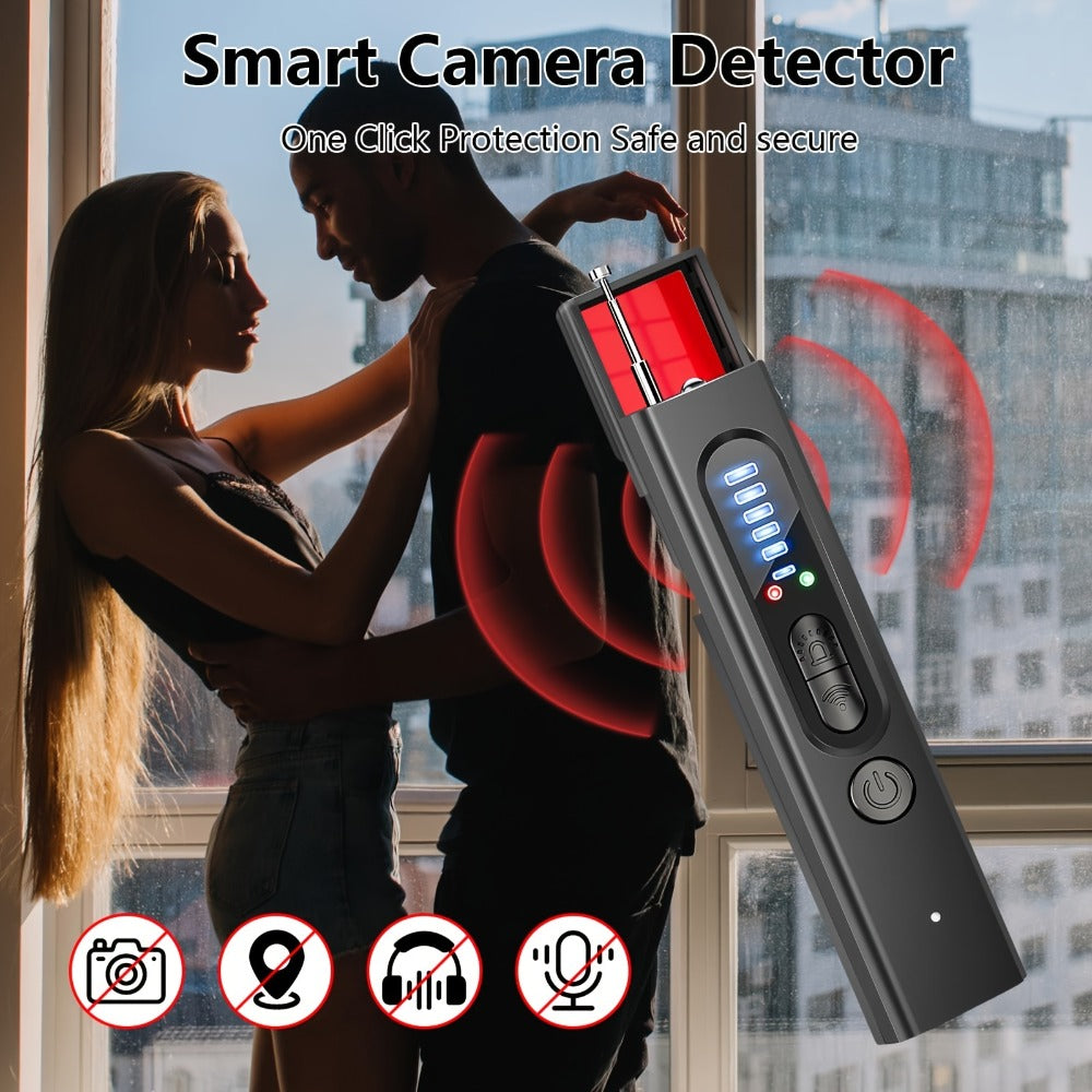 Hidden Camera Detector & Anti-Spy Bug Detector for an Everyday Personal Care Routine, with the Listed Configuration