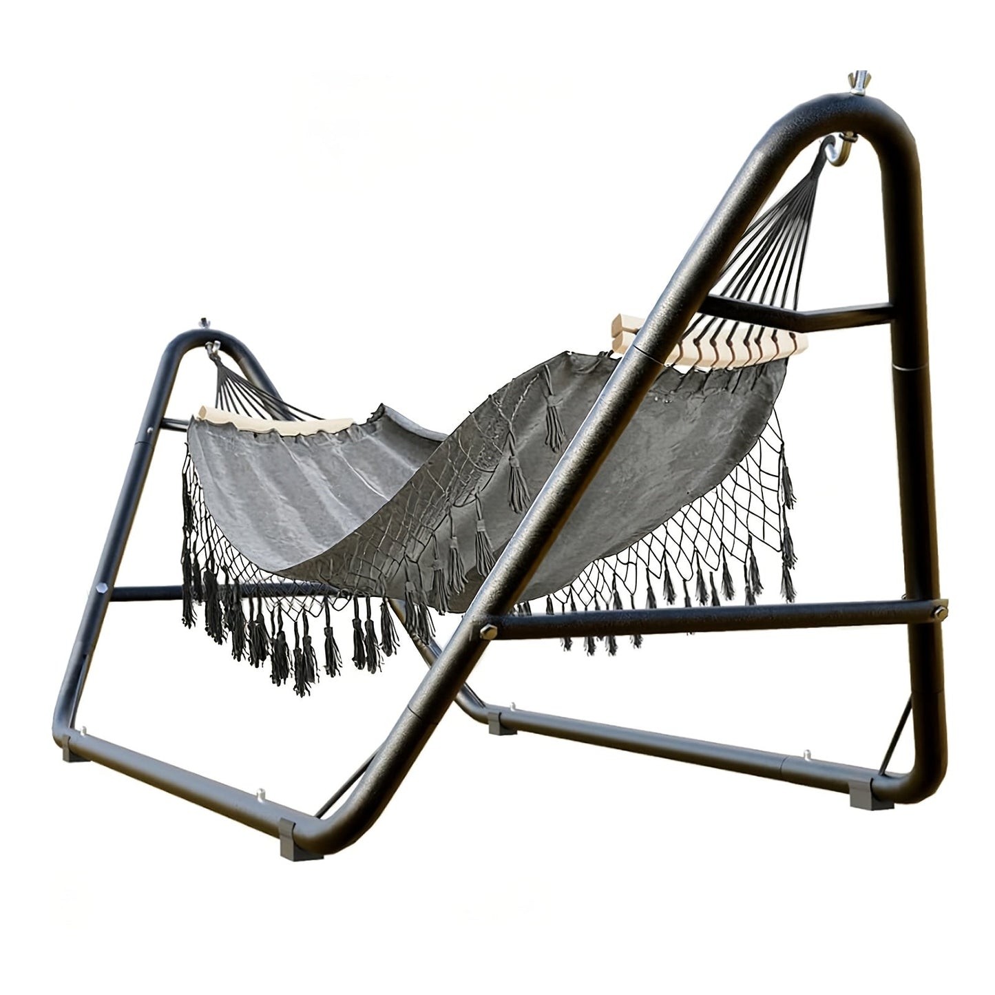 Freestanding Hammock and Stand Set with 89.37-Inch Width, Three Colors and 600 lb Load-Limit Marking