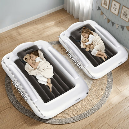 Kids Inflatable Travel Bed, Portable Children Air Mattress with Fast Inflation, Separate Mattress Design