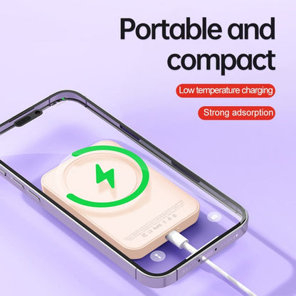 Power Bank Magnetic 5000mAh Mini with Wireless Charging, PD, QC3.0 and Eight Colors for Travel