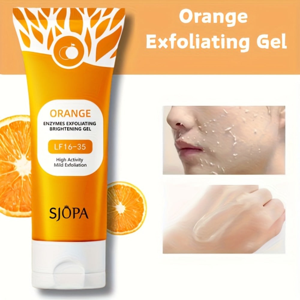 Exfoliating Face Gel 100g - Orange Vitamin C Salicylic Acid Pore Cleansing Physical Exfoliant