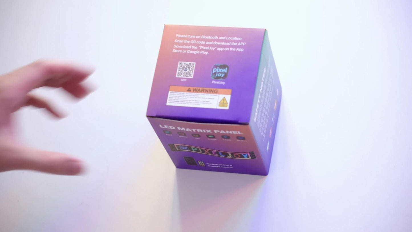 LED Scrolling Display Board with Bluetooth App Control, USB Powered Programmable RGB Matrix Panel for Text