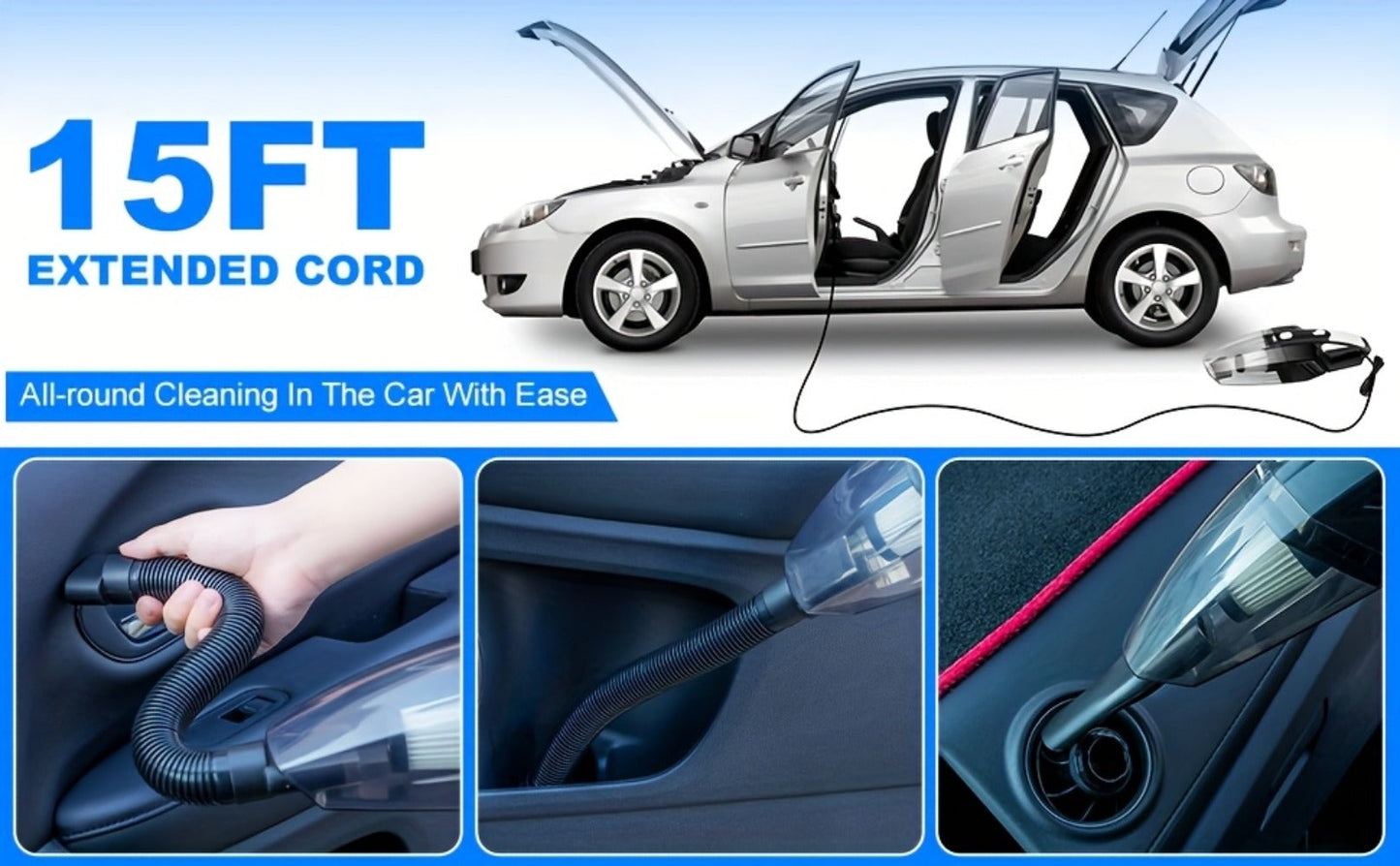 Car Cleaning Kit in 19 or 41-Piece Options with Brushes, Towels, Bucket and Selected Vacuum Tools