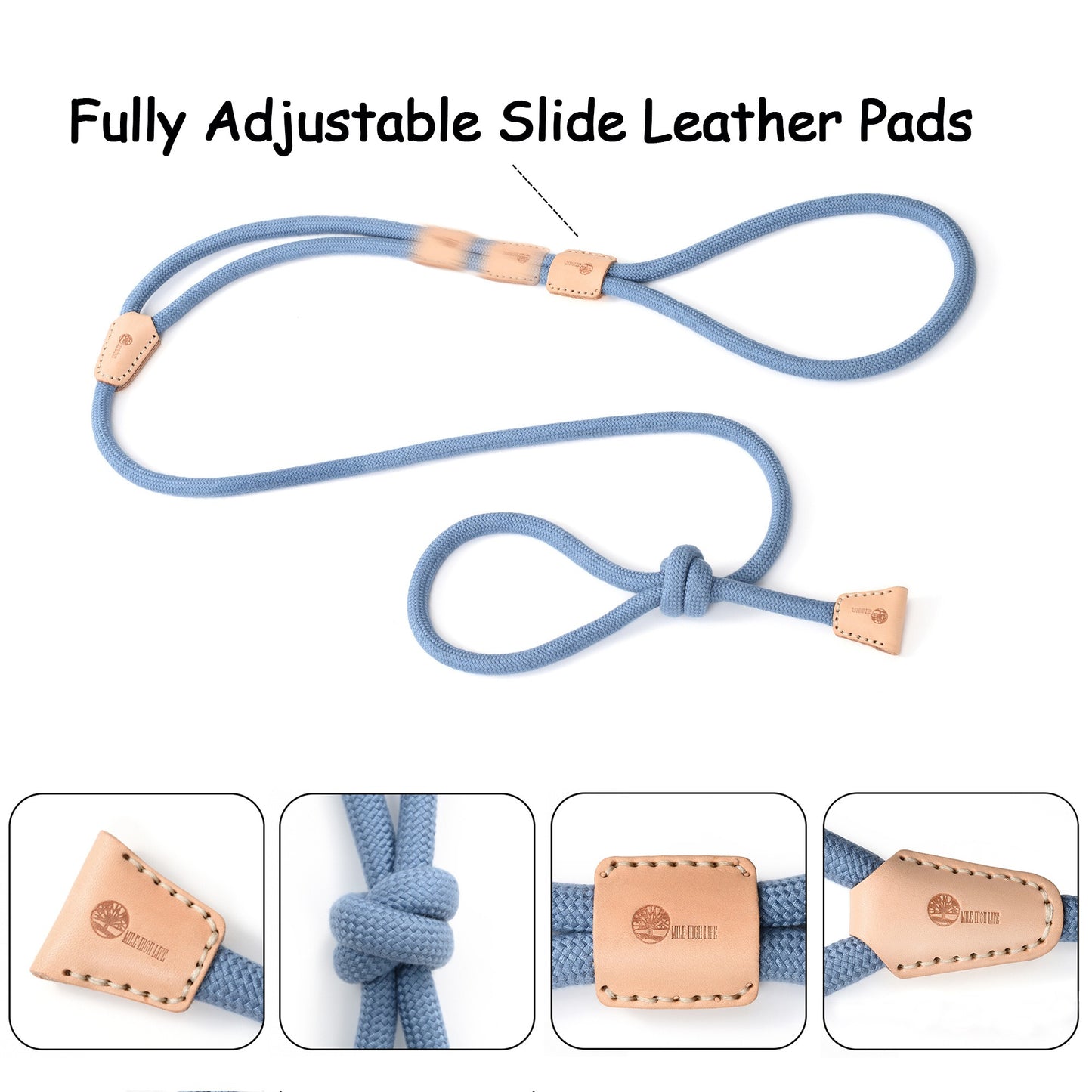 Dog Slip Leash and Harness 2-in-1 Rope Lead – No Pull All-in-One Training Leash for Puppies & Small Dogs, Adjustable Slip Lead with Soft