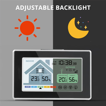 Indoor Outdoor Thermometer | Wireless Hygrometer Home Patio Greenhouse