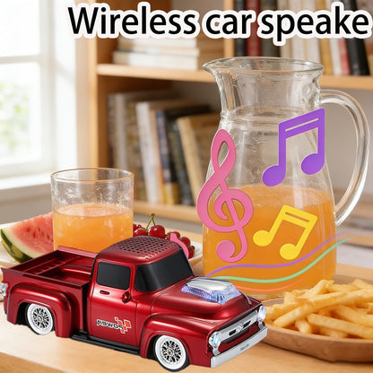 Portable Bluetooth Speaker Car-Shaped Model with TWS, USB, FM, TF, AUX and Seven Color Packs