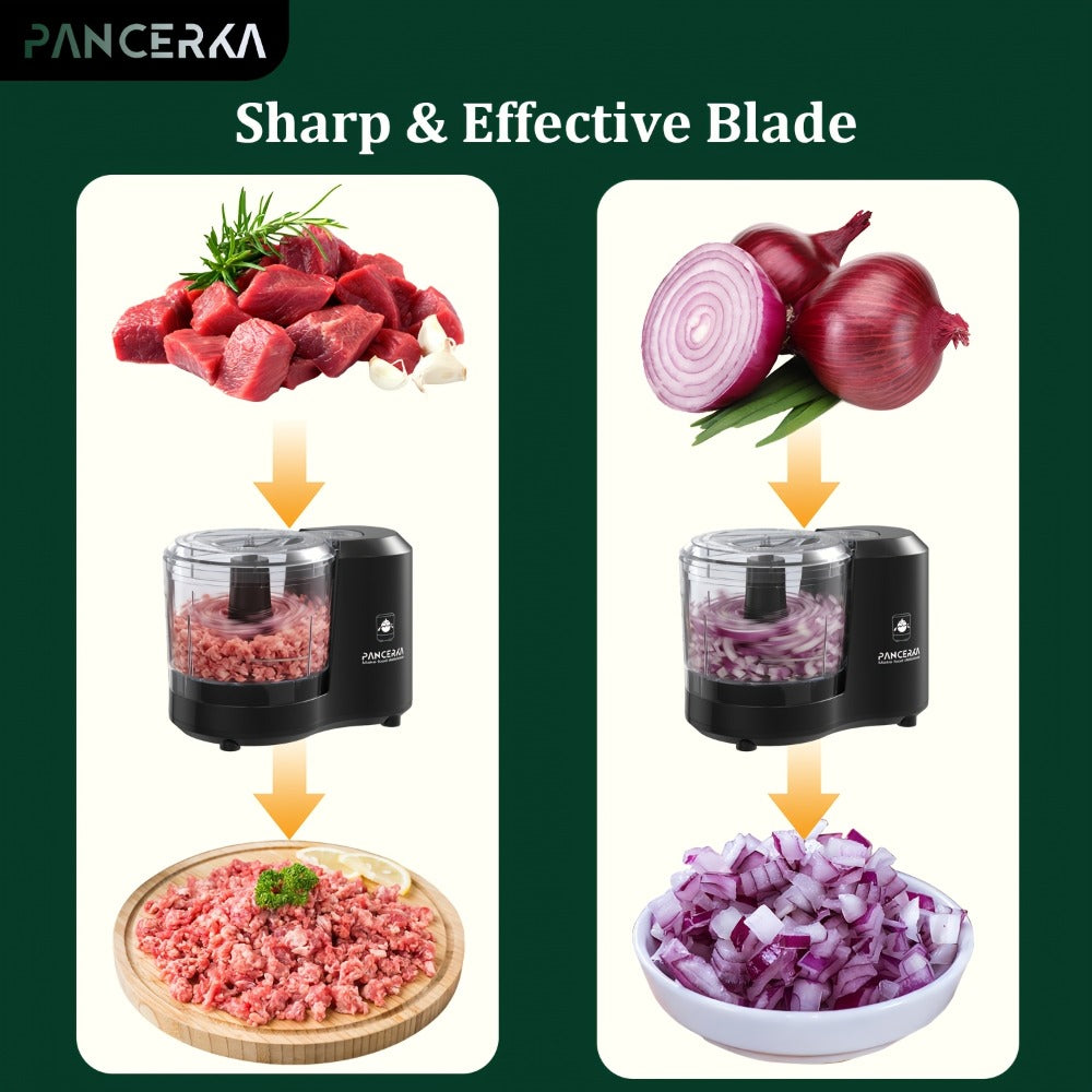 Electric Vegetable Chopper Food Processor - Mini Electric Food Chopper Blender for Kitchen, Baby Food Maker