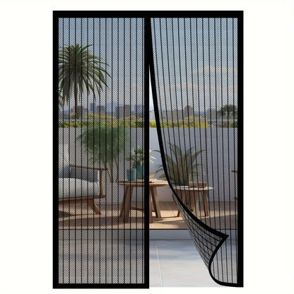 Magnetic Screen Door for Doorways – Heavy Duty Self-Sealing Mesh Door Screen with Magnetic Closure, Hands-Free, Pet & Kid Friendly