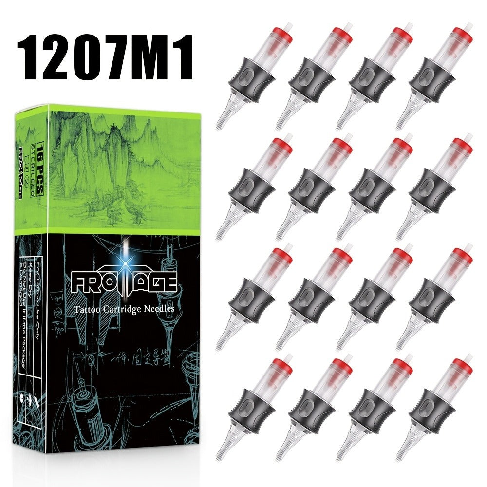 Tattoo Cartridge Needles with Frotage Label, 26 Retained RL RLT RS CM and M1 Cartridge Size Options