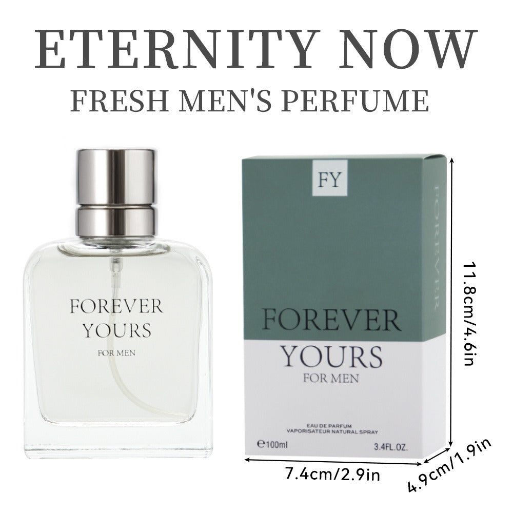 Eau de Toilette Calvin Klein Eternity Now for Men 3.4 oz Spray in Clear Bottle with Gray Box