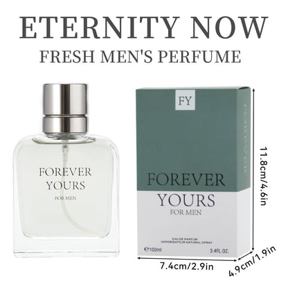 Eau de Toilette Calvin Klein Eternity Now for Men 3.4 oz Spray in Clear Bottle with Gray Box