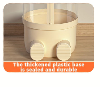 Stuffed Animal Storage Bin Transparent Cylindrical with Zipper, Large Plush Toy Organizer for Kids Bedroom Living Room