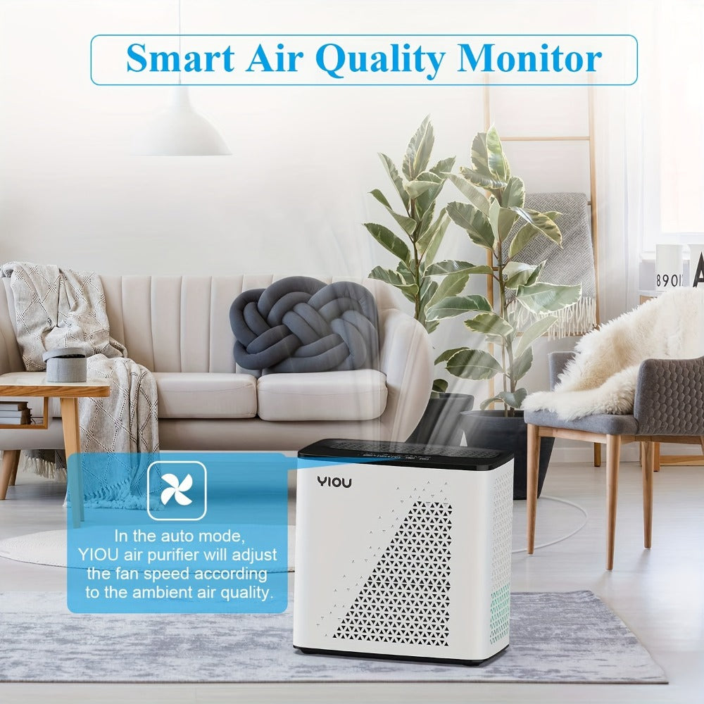 Air Purifier with H13 HEPA Filter, 1295 Sq Ft Coverage, PM2.5 Display, Auto Mode and Timer