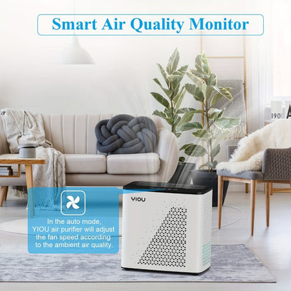 Air Purifier with H13 HEPA Filter, 1295 Sq Ft Coverage, PM2.5 Display, Auto Mode and Timer