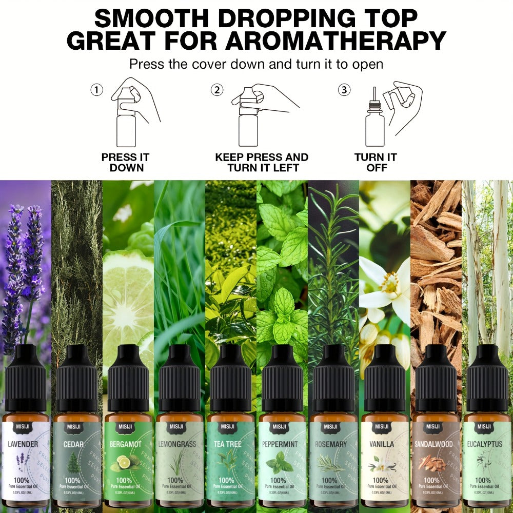 Essential Oils Set for Diffuser, Rosemary Aromatherapy Scented Oils for Home Air Freshening, Humidifier
